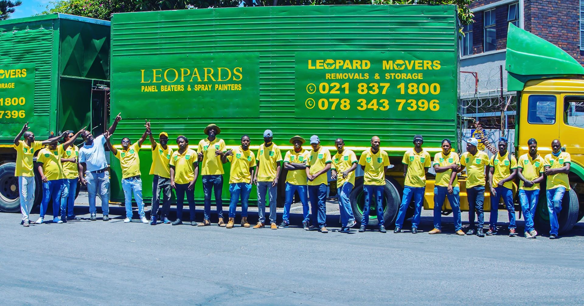 Leopard Movers moving team loading a truck in Cape Town